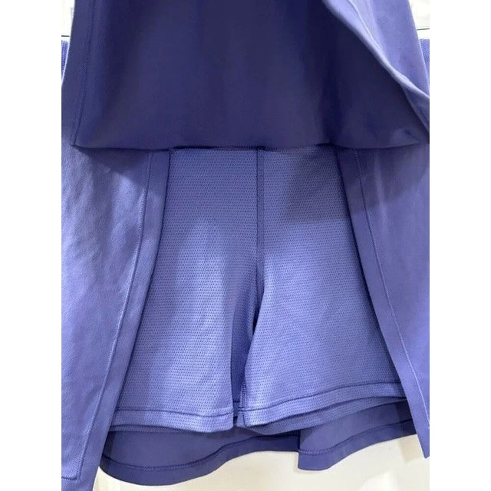 Athleta Girl Skort Size 14 XL Purple  Periwinkle Built-In Shorts Athletic Lined